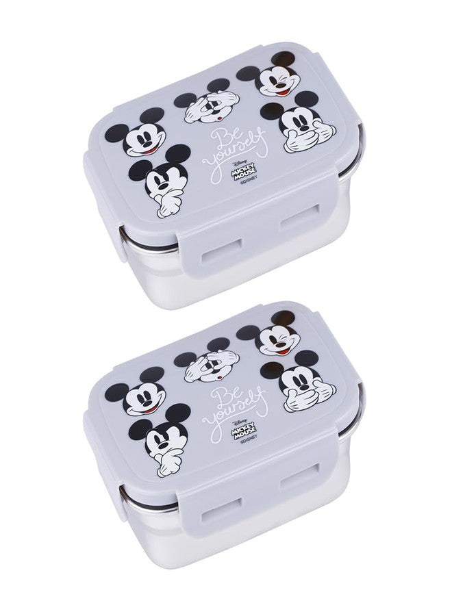 SKi Homeware Zenith 400 - طقم من علبتي غداء من الفولاذ (ميكي ماوس ذو الوجوه المتعددة) - Image 1